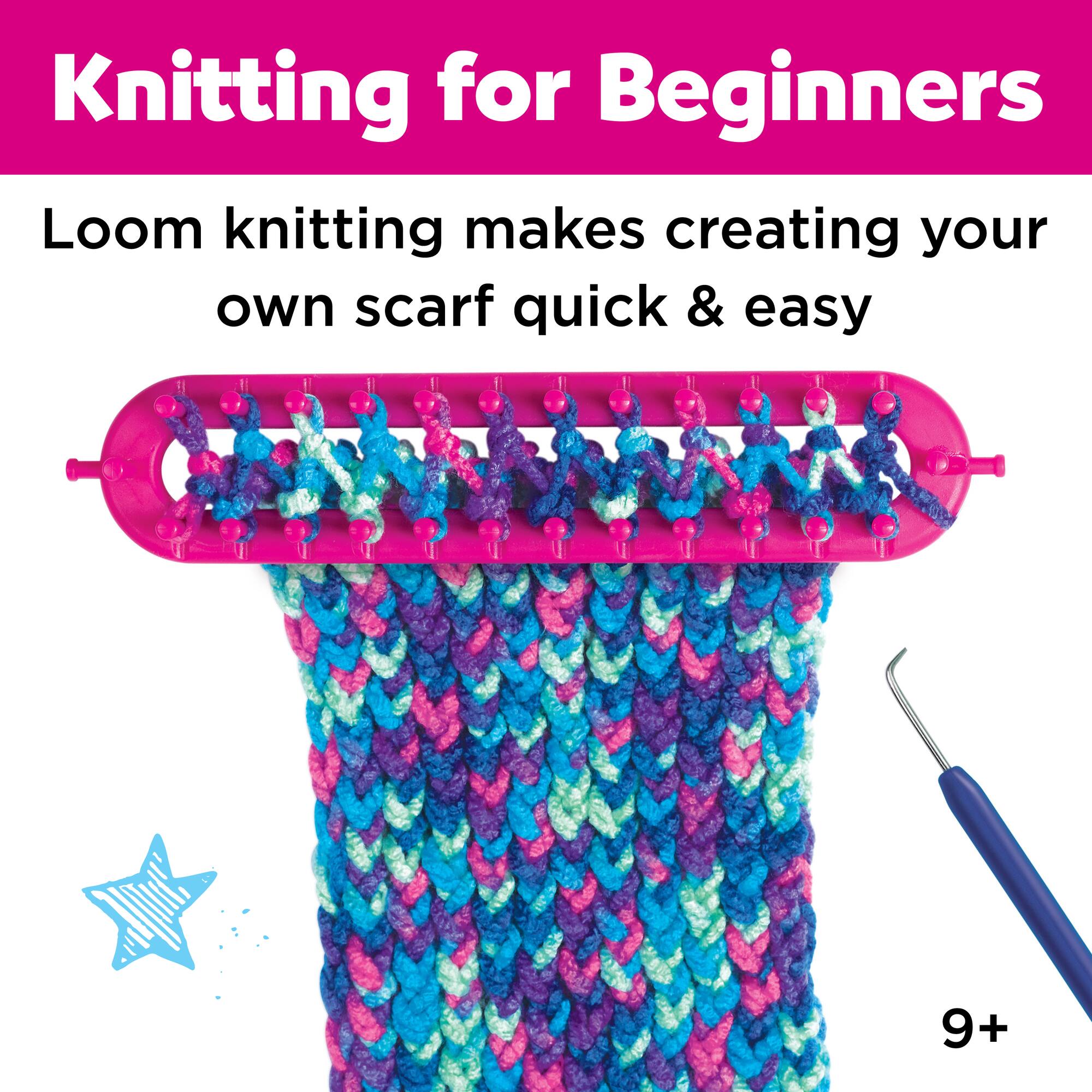 Creativity for Kids Quick Knit Button Scarf Kit